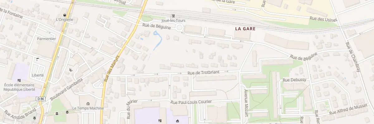 Plan du 28 Rue de Trotbriand à Joué-lès-Tours