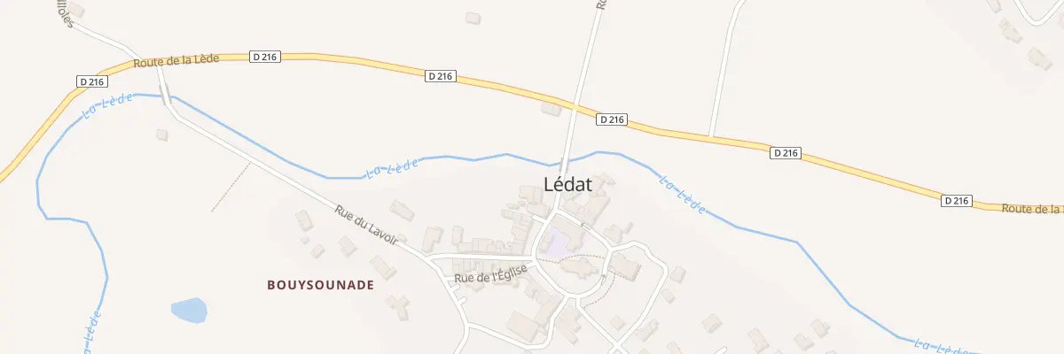 Plan du 40 Le Bourg à Lédat