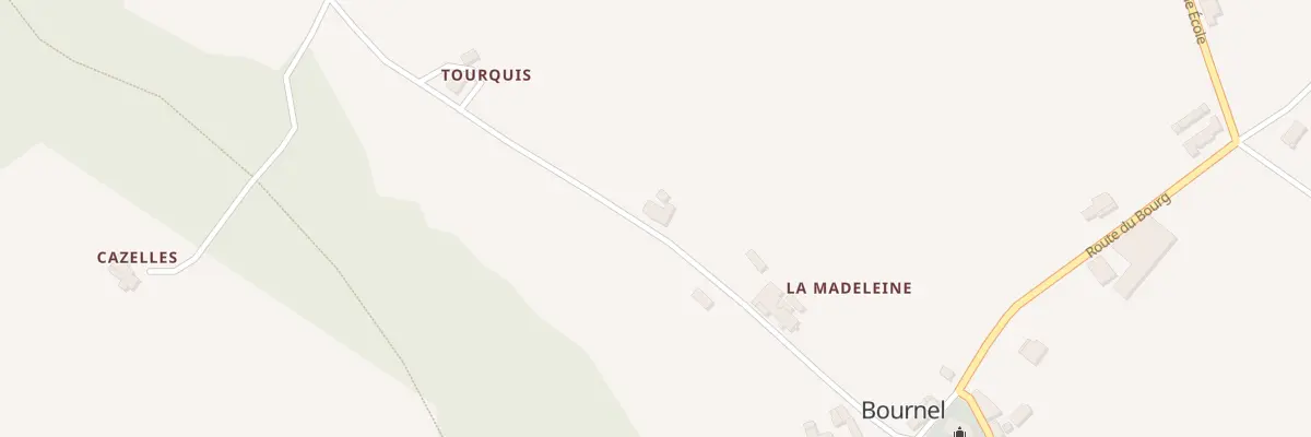 Plan du 13 La Madeleine à Bournel