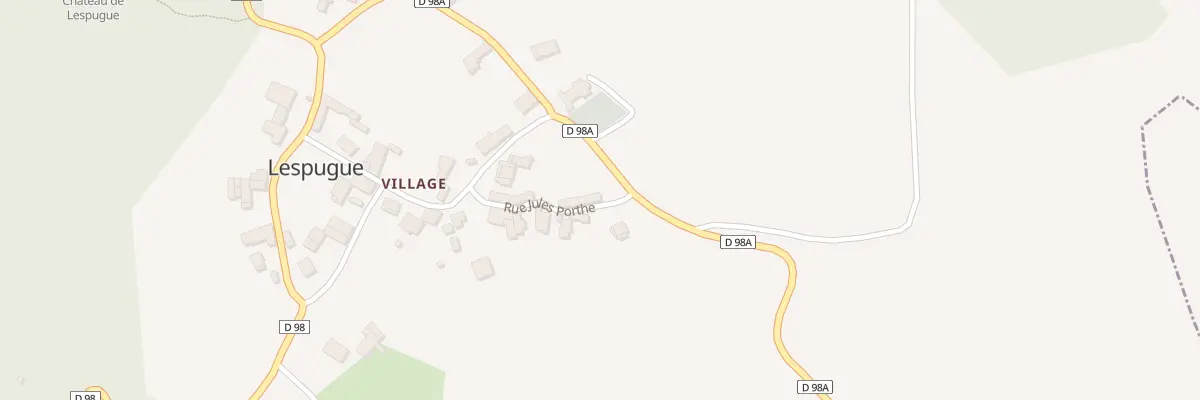 Plan du 24 Village à Lespugue