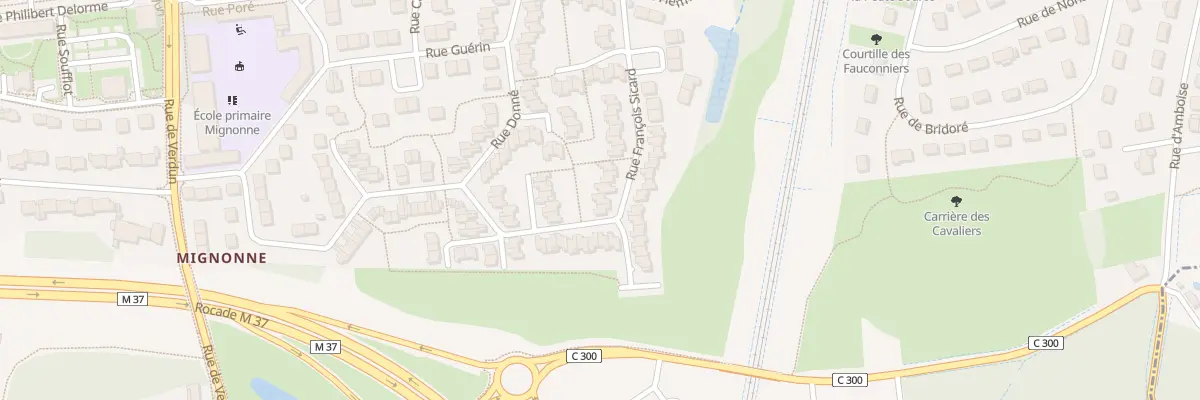 Plan du 27 Rue François Sicard à Joué-lès-Tours