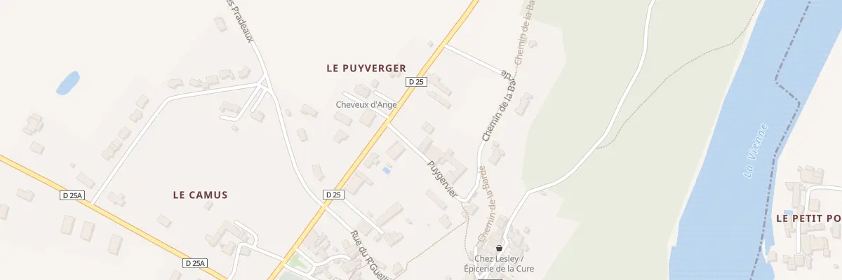Plan du 3 Puygervier à Queaux
