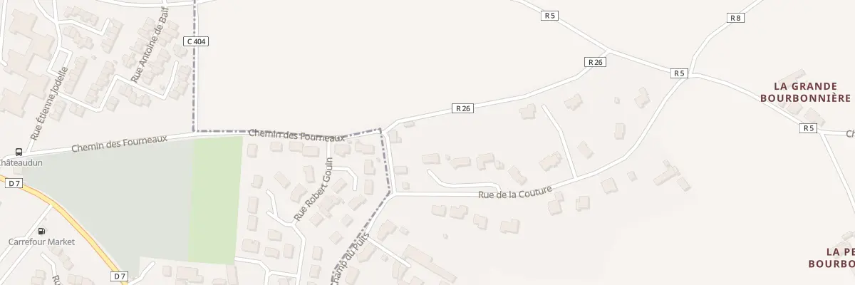 Plan du 5 Rue de la Couture à Cherré-Au