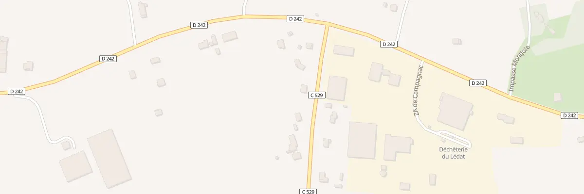 Plan du 124 Av de Campagnac à Lédat