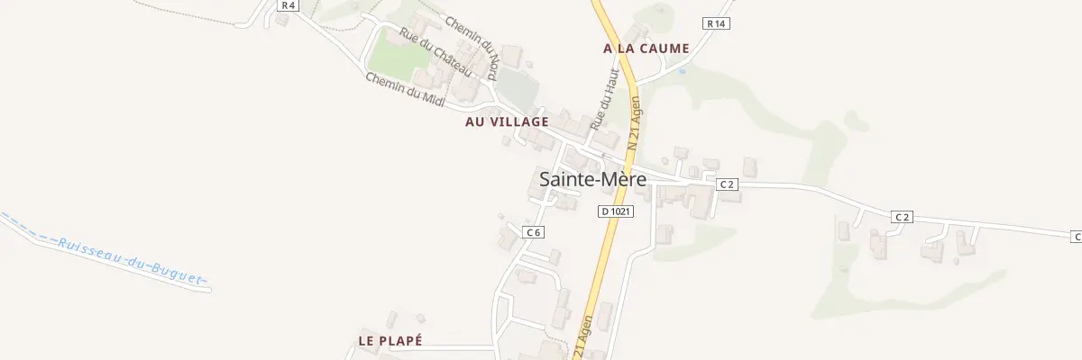 Plan du 3 Rue de la Plaine et du 19 Mars à Sainte-Mère