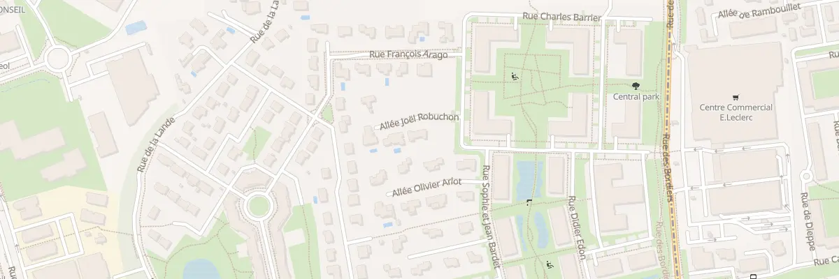 Plan du 3 All Joël Robuchon à Saint-Cyr-sur-Loire