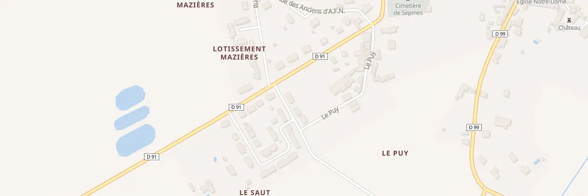 Plan du 1 Rue du Saut du Loup à Sepmes
