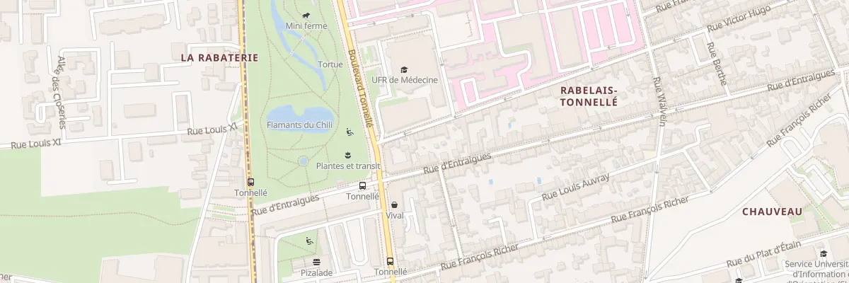 Plan du 344 Rue Victor Hugo à Tours