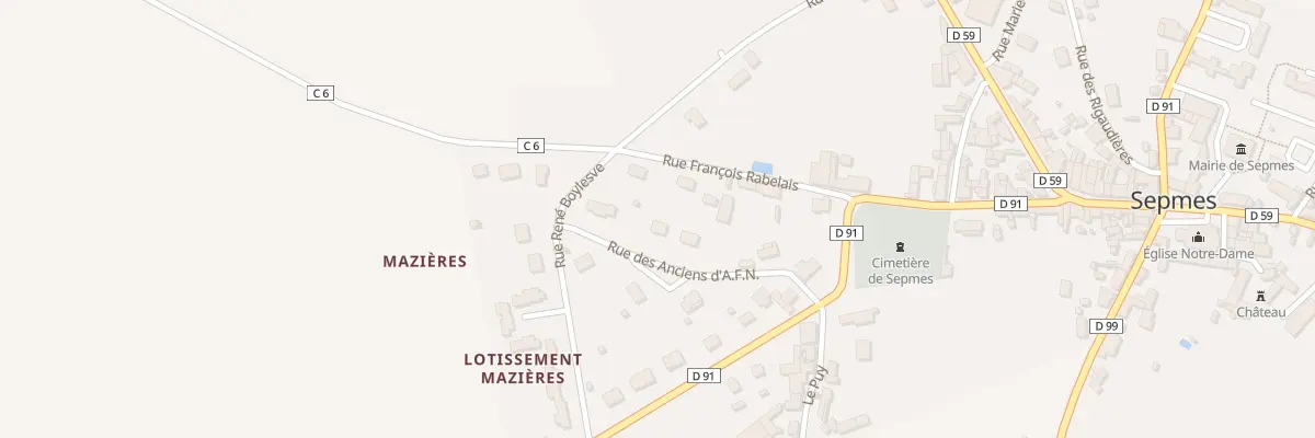 Plan du 8 Rue des Anciens d’Afn à Sepmes