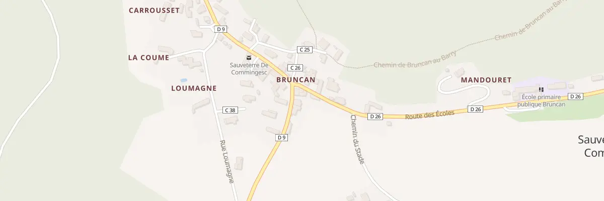 Plan du 360 Hameau de Bruncan à Sauveterre-de-Comminges