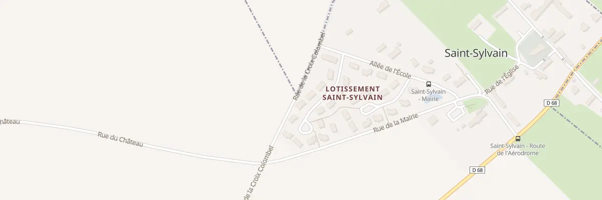 Plan du 5 Res du Calvaire à Saint-Sylvain