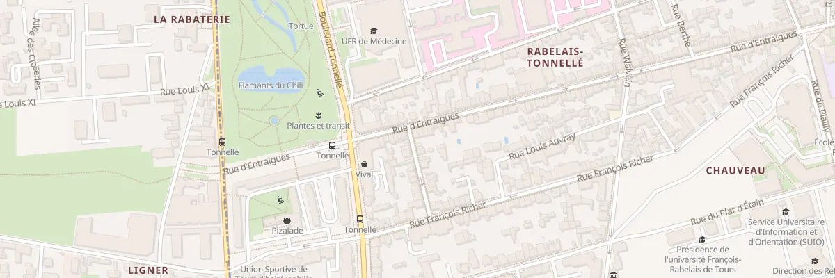 Plan du 348 Rue d’Entraigues à Tours