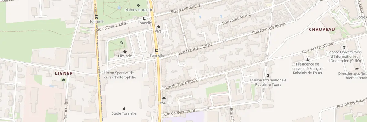 Plan du 94 Rue François Richer à Tours