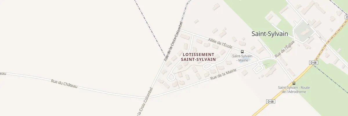 Plan du 4 Res du Calvaire à Saint-Sylvain