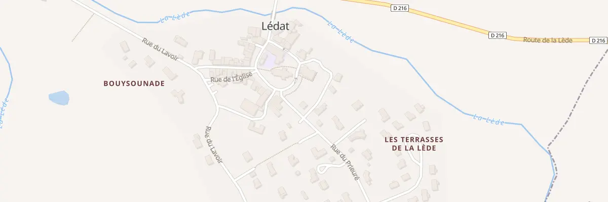 Plan du 255 Rue du Prieuré à Lédat