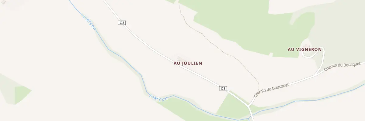 Plan du 2555 Rte de l’Arçon à Pessan