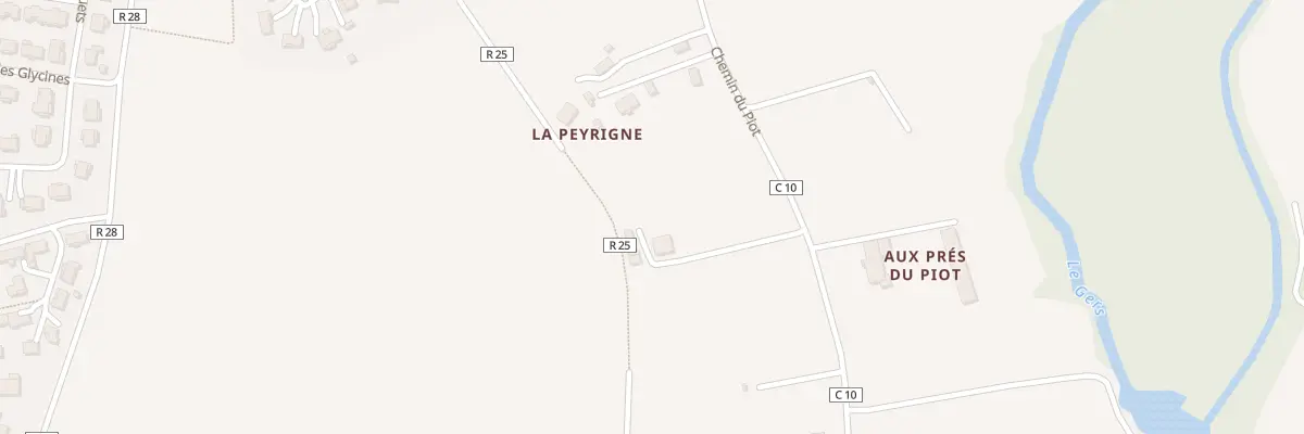 Plan du 699 Che du Piot à Fleurance