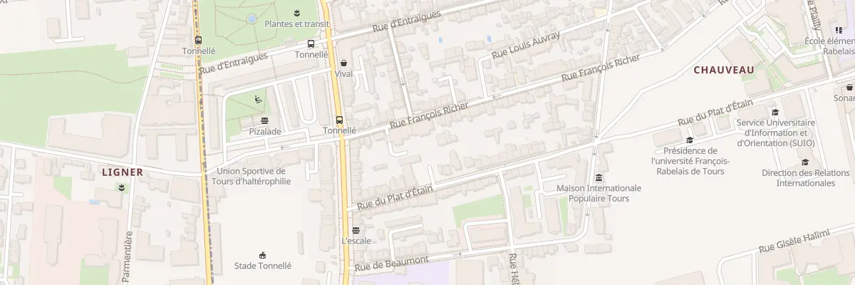 Plan du 90 Rue François Richer à Tours