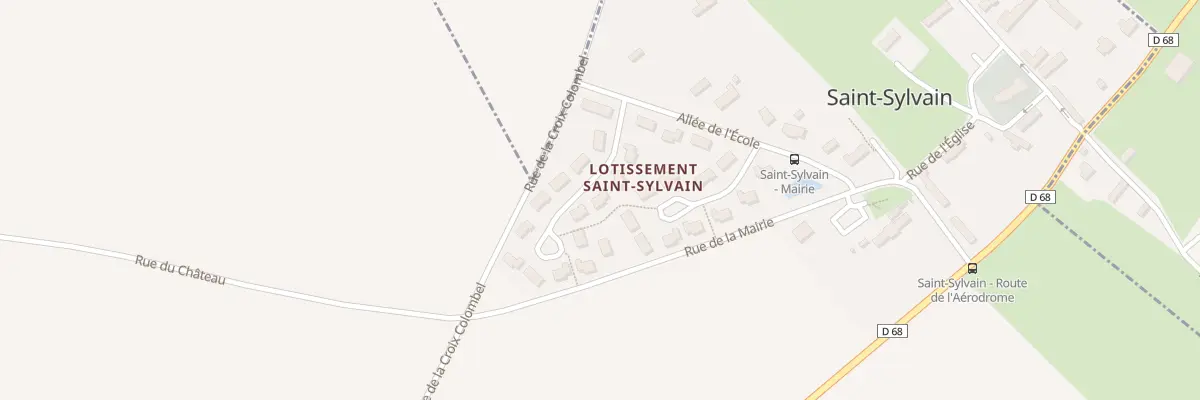 Plan du 14 Res du Calvaire à Saint-Sylvain
