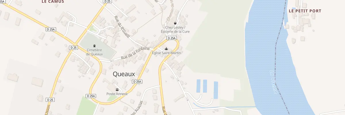 Plan du 5 Rte du Stade à Queaux