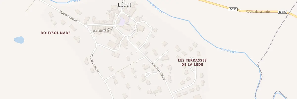 Plan du 86B Rue de la Cascade à Lédat