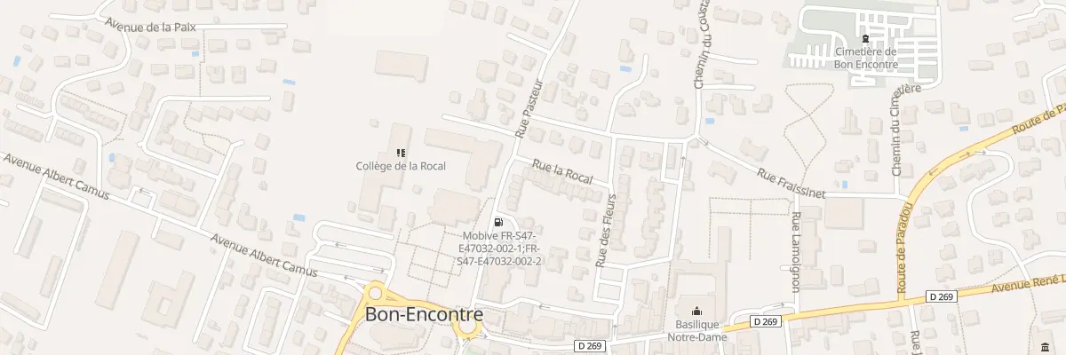 Plan du 2 Rue de la Rocal à Bon-Encontre