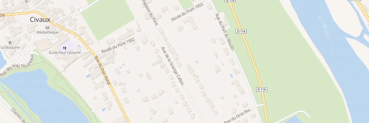 Plan du 9 Rue de la Grange Calbin à Civaux