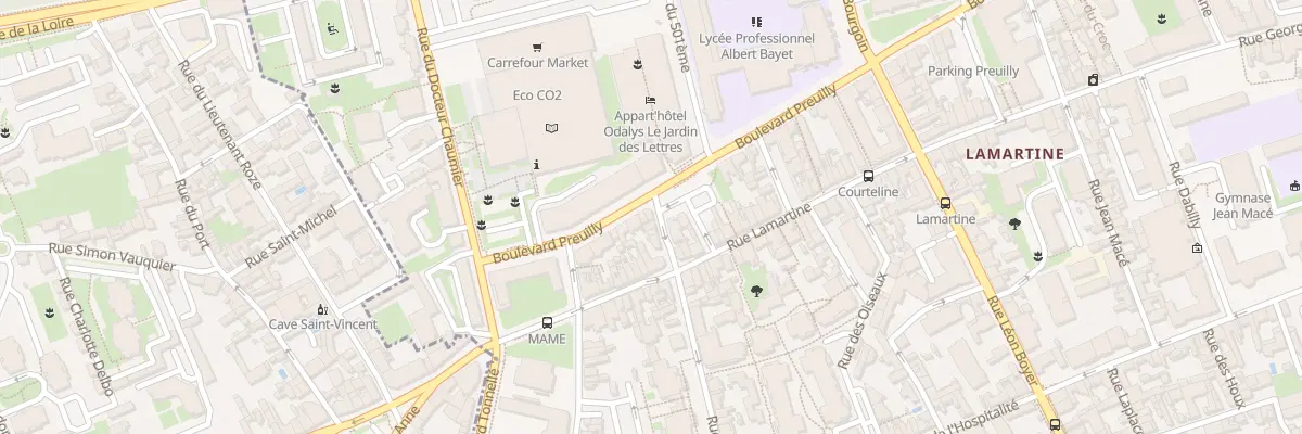 Plan du 1 Rue Walvein à Tours
