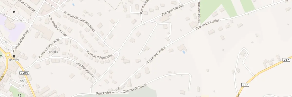 Plan du 6 Rue Jean Moulin à Nontron