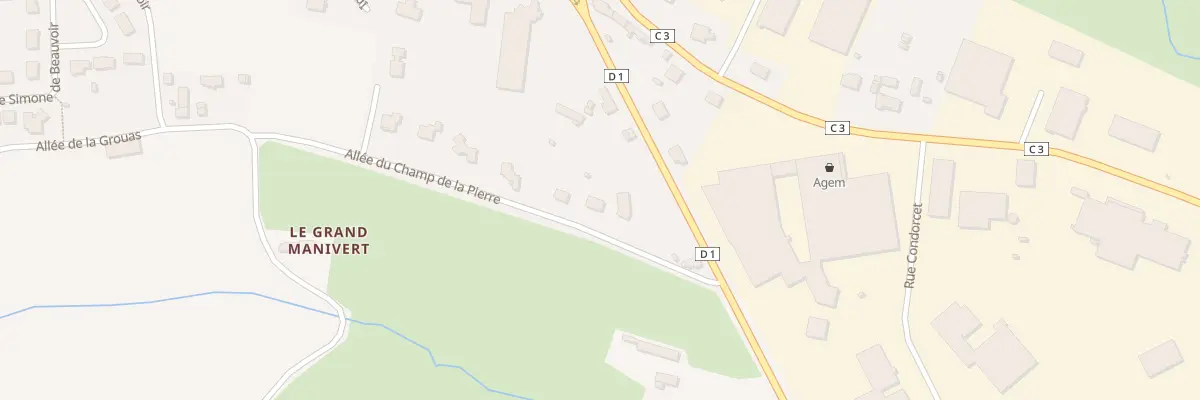Plan du 5533 Le Champ de la Pierre à Cherré-Au