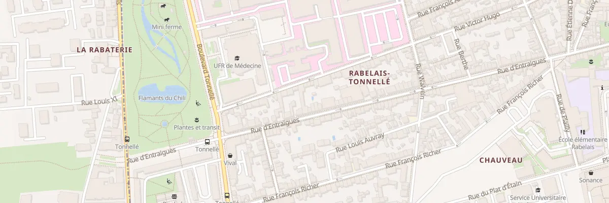 Plan du 322 Rue Victor Hugo à Tours