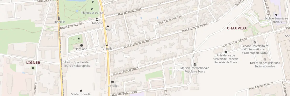 Plan du 80 Rue François Richer à Tours