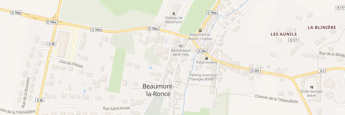 Plan du 14 Pl de l’Eglise à Beaumont-Louestault