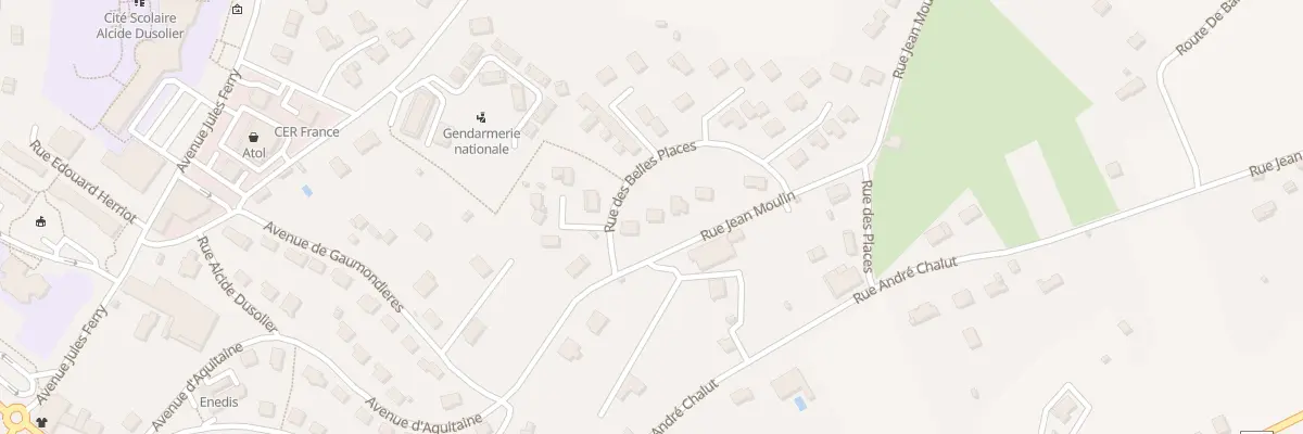 Plan du 5 Rue Jean Moulin à Nontron