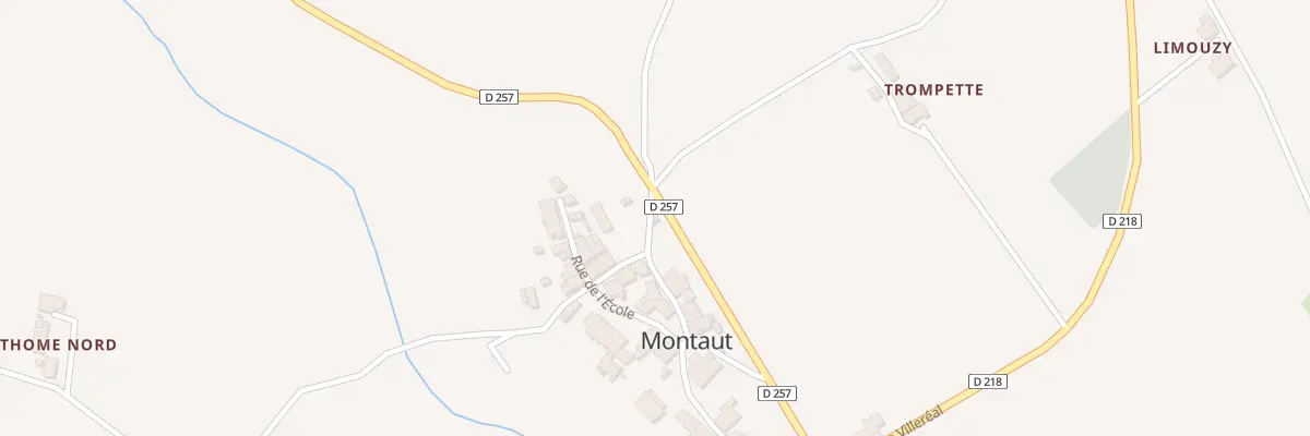 Plan du 268 Rue de la Mairie à Montaut