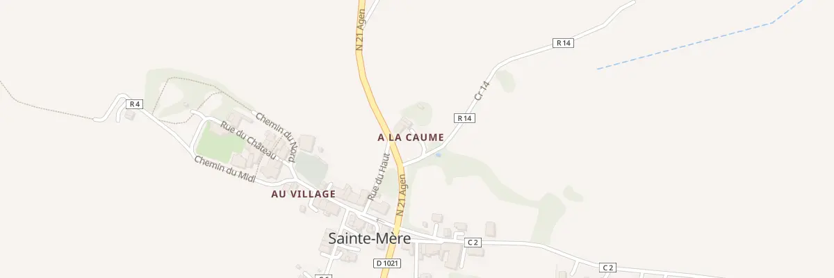 Plan du 5038 A la Coume à Sainte-Mère