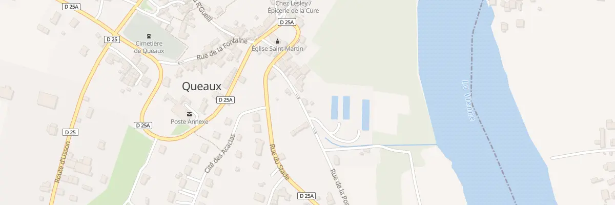 Plan du 17 Rue de la Poste à Queaux