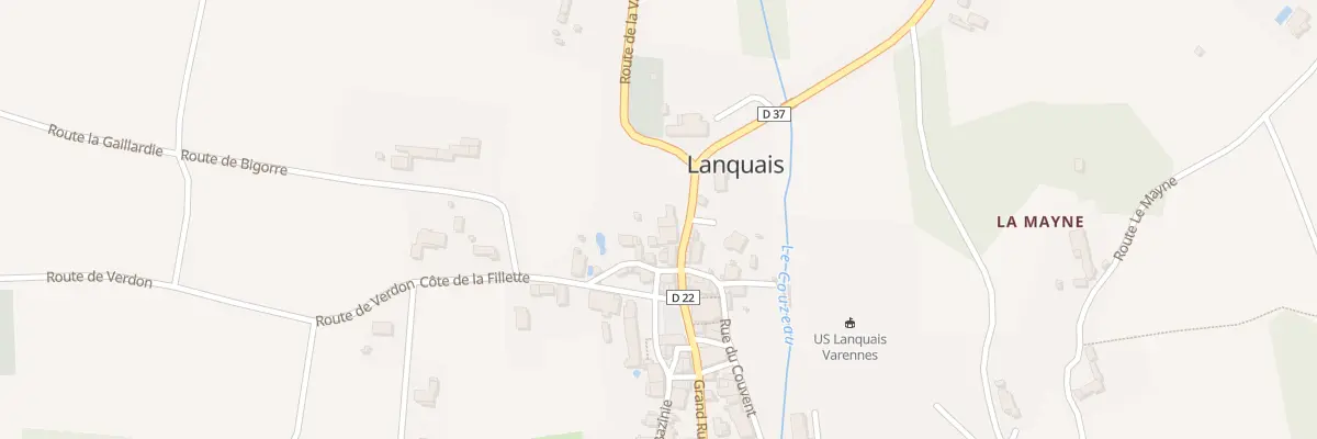 Plan du 2 Grand’Rue à Lanquais