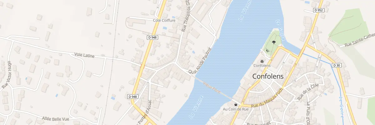 Plan du 2 Rue Theophile Gibouin à Confolens