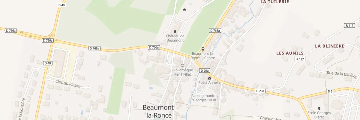 Plan du 4 Rue du Huit Mai 1945 à Beaumont-Louestault