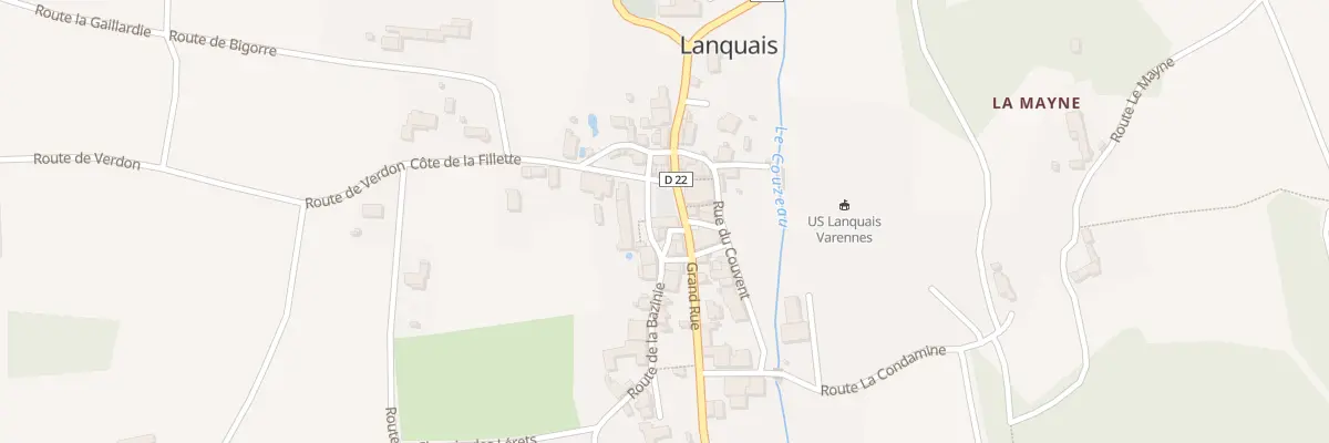 Plan du 2 Pass des Notaires à Lanquais