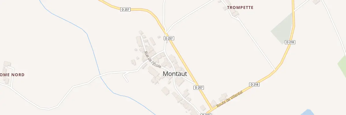 Plan du 208 Rue de la Mairie à Montaut