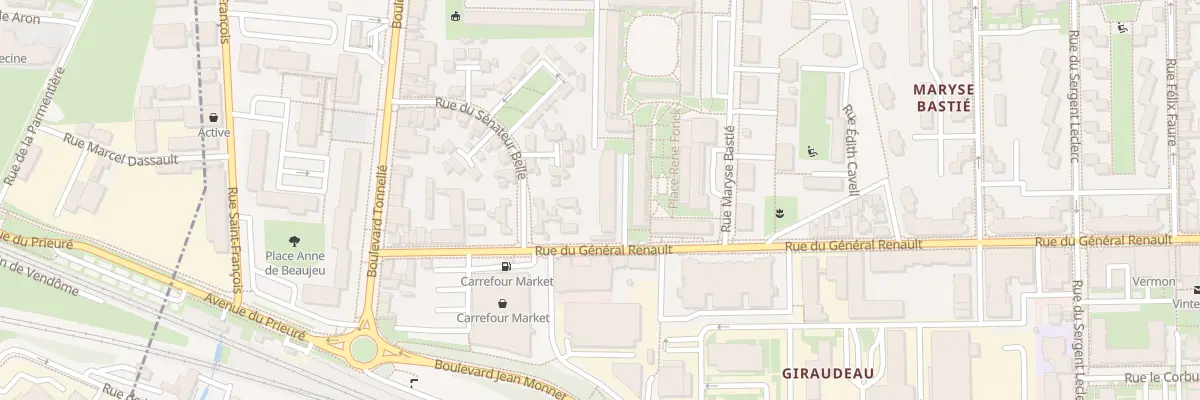 Plan du 273 Rue du Général Renault à Tours