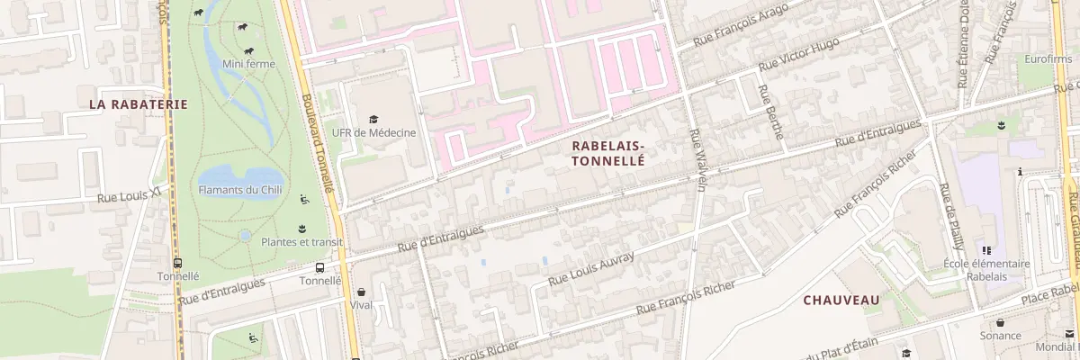 Plan du 317 Rue d’Entraigues à Tours