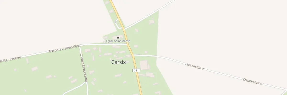 Plan du 25 Che Blanc - Carsix à Nassandres sur Risle