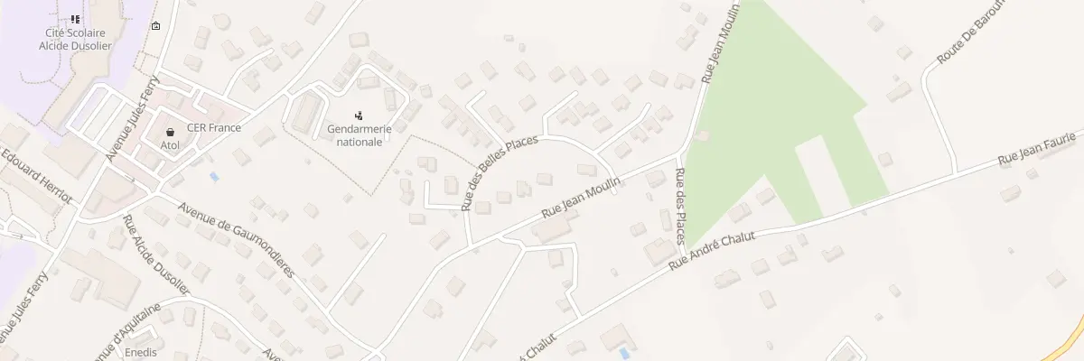 Plan du 9 Rue Jean Moulin à Nontron