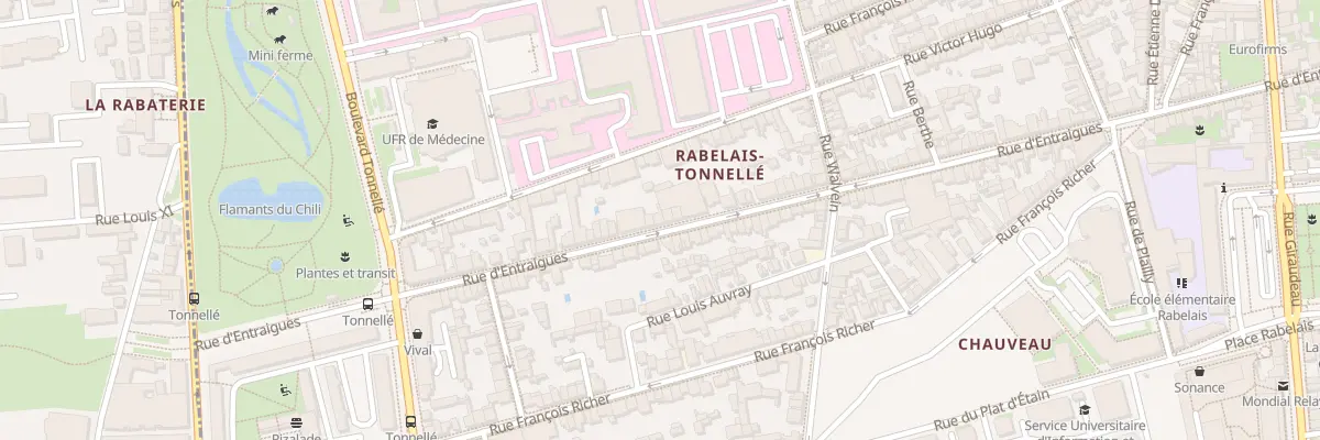 Plan du 311 Rue d’Entraigues à Tours