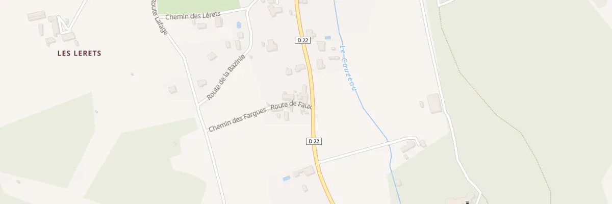 Plan du 2 Che les Fargues à Lanquais