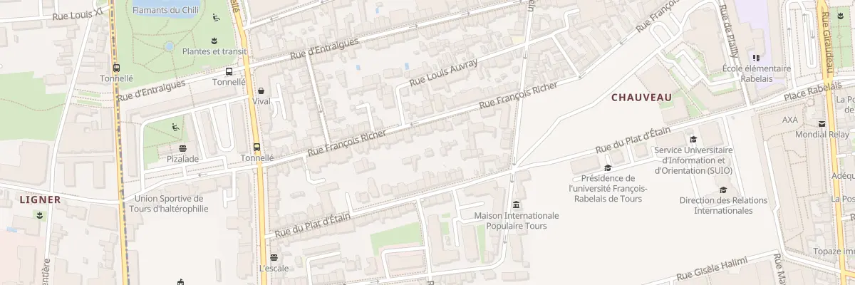Plan du 60 Rue François Richer à Tours