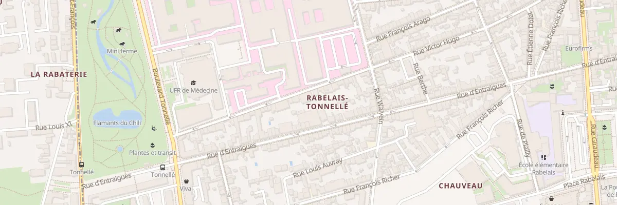 Plan du 306 Rue Victor Hugo à Tours
